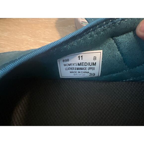 Orthofeet Womens Sanibel 898 Teal Blue Suede Mary Jane Comfort Shoe Size 11 - Picture 5 of 6